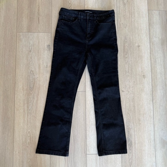Calvin Klein High Rise‎ Demi Boot Black Stretch Jeans Women’s 30 EUC - Picture 2 of 10